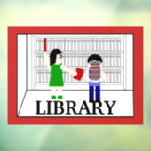 Schoolbibliotheekruimte Raamsticker (Vel 3)
