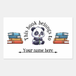 Schoolboek Naam Sticker