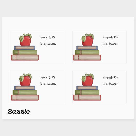 Schoolboeken eigendom van Sticker (Vel)