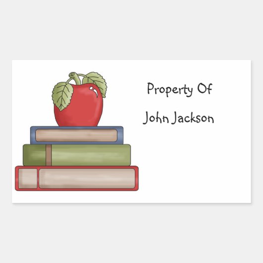 Schoolboeken eigendom van Sticker (Voorkant)