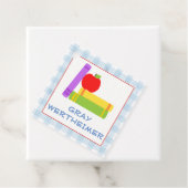 Schoolboeken Kinder Favor Tag Bedankjes Labels (In situ)