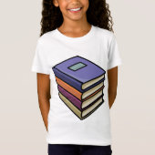 Schoolboeken Meisjes T-shirt (Voorkant)