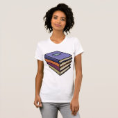 Schoolboeken Vrouwen T-shirt (Voorkant volledig)