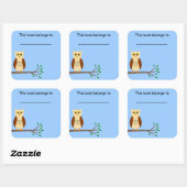 Schoolboeklabel Vierkante Sticker (Vel)
