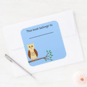 Schoolboeklabel Vierkante Sticker (Envelop)