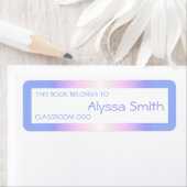 Schoolboeknaam Classroom Labels Rainbow Ombre (Insitu)