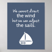 Schoolboot met geluidsdrager Positieve prijsopgave Poster (Voorkant)