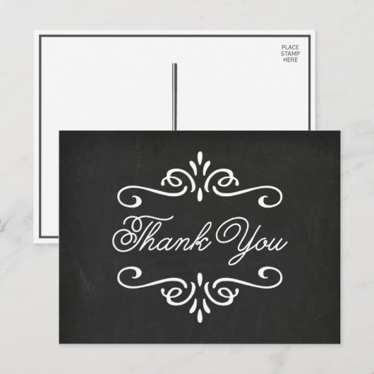 schoolbord | Afstuderen dank u Briefkaart (Voorkant / Achterkant)