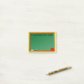 Schoolbord Appel Geel Geruit Onderwijzeres Post-it® Notes (Op bureau)