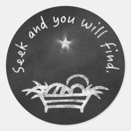 schoolbord beheerder ronde sticker