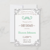 schoolbord Boy Babay Douche Uitnodiging (Voorkant)