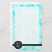  schoolbord; Celeste Camo; Camouflage Briefpapier (Voorkant / Achterkant)