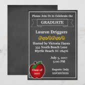 Schoolbord Docent Afstudeeruitnodiging Kaart (Voorkant / Achterkant)