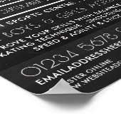 schoolbord, hockeykamp Adverteren Poster (Hoek)