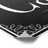 Schoolbord Huwelijkspartij "Laat ze taart eten" pr Poster (Hoek)