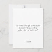 schoolbord junior groomsman | bruidegom kaart (Achterkant)