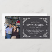  schoolbord kerstvakantie fotokaarten feestdagenkaart (Voorkant / Achterkant)