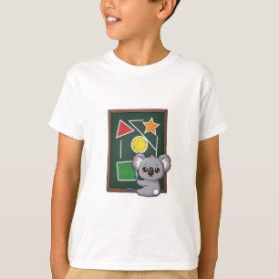 Schoolbord Koala Leert Vormen Kinderen T-shirt