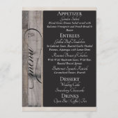 Schoolbord op Hout, Hart & Dank Je - Crème Menu (Voorkant)