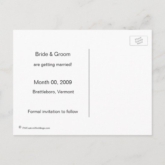  schoolbord Save the Date Foto Briefkaarten (Achterkant)