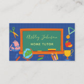 schoolbord schoolbord thuisdocent lerarenopleiding visitekaartje (Voorkant)