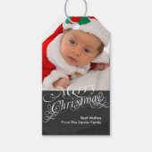 schoolbord Scroll Font gepersonaliseerd Cadeaulabel (Voorkant)