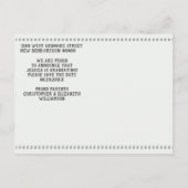 schoolbord Sla de datum op Afstuderen Foto Aankondigingskaart (Achterkant)