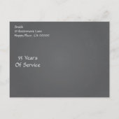  schoolbord stijl pensionering Sla de datum op Aankondigingskaart (Achterkant)