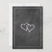  schoolbord typografie bruiloft uitnodigingen (Achterkant)