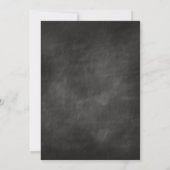  schoolbord verjaardagsuitnodiging. kaart (Achterkant)