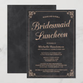  schoolbord Vrijgezellenfeest Luncheon Kaart (Voorkant / Achterkant)