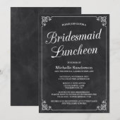  schoolbord Vrijgezellenfeest Luncheon Kaart (Voorkant / Achterkant)