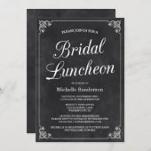  schoolbord Vrijgezellenfeest Luncheon Kaart (Voorkant / Achterkant)