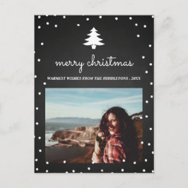  schoolbord vrolijk kerstfeest | Boomfoto Feestdagenkaart