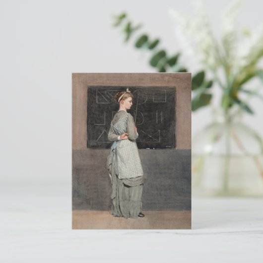 schoolbord | Winslow Homer Briefkaart (Staand voorkant)