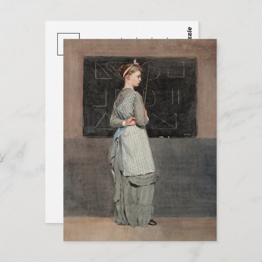 schoolbord | Winslow Homer Briefkaart (Voorkant / Achterkant)