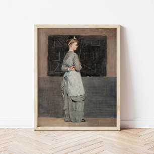 schoolbord   Winslow Homer Poster