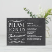  schoolbordpensioenpartij kaart (Staand voorkant)