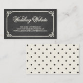 schoolbordvakbond | Kaart van de trouwwebsite (Voorkant / Achterkant)