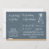 schoolbordverjaardag kaart (Voorkant)