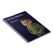 Schoolboy met rugzak Notes Notitieboek (Rechterzijde)