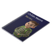 Schoolboy met rugzak Notes Notitieboek (Linkerzijde)
