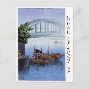 Schoolbrug van Cool oriental Japanese Kawase in mi Briefkaart