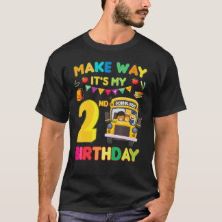 Schoolbuikthema Maak dat het mijn tweede verjaarda T-shirt