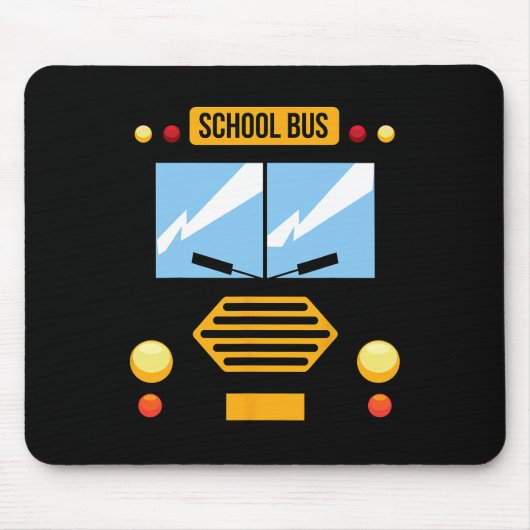 Schoolbuiskostume Kostuum Easy Vehicle Halloween G Muismat (Voorkant)