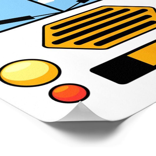 Schoolbuiskostume Kostuum Easy Vehicle Halloween G Poster (Hoek)