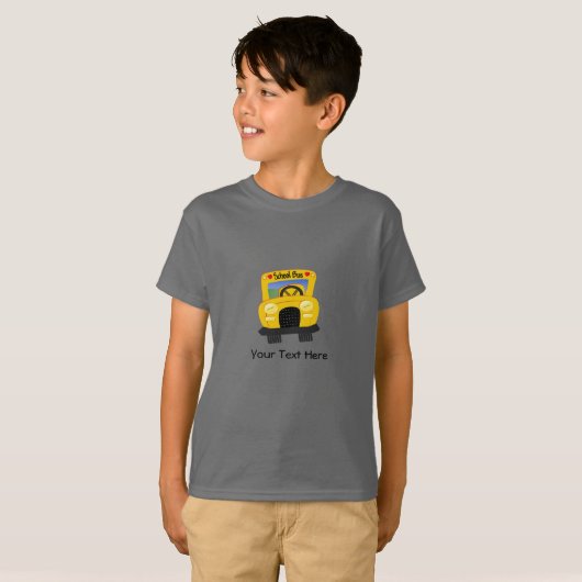 Schoolbus 2 (aanpasbaar) t-shirt (Voorkant volledig)