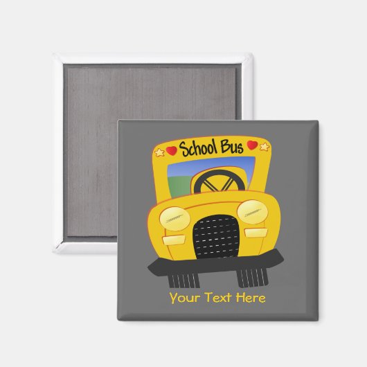 Schoolbus 2 () magneet (Voorkant / Achterkant)