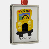 Schoolbus 2 () metalen ornament (Rechts)