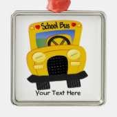 Schoolbus 2 () metalen ornament (Voorkant)